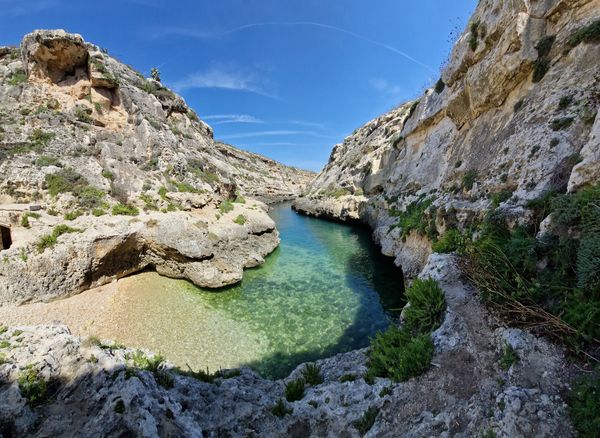 Idyllische Badebucht