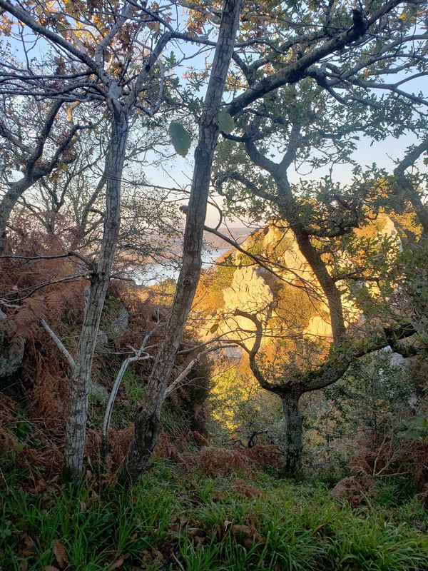 Atemberaubende Aussicht nach dem Aufstieg