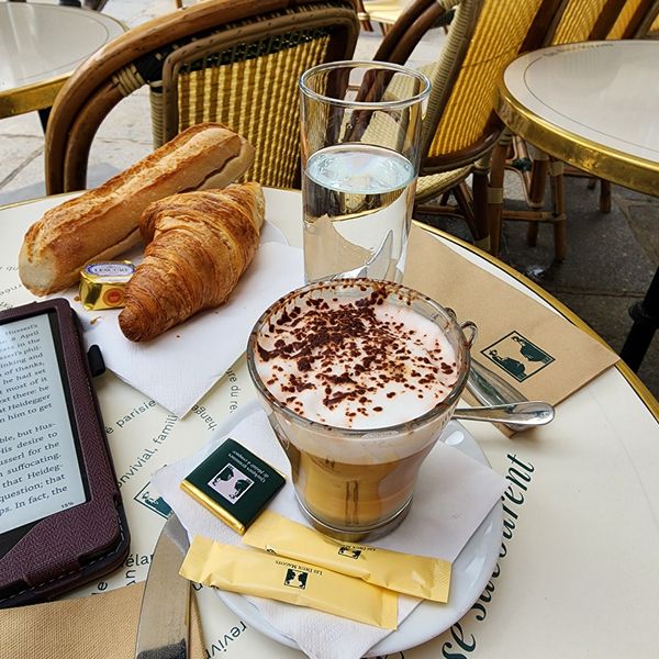 Historic cafe in literary Saint-Germain