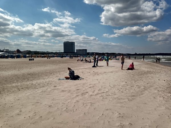 Sonnenuntergang am breitesten Strand der Ostsee