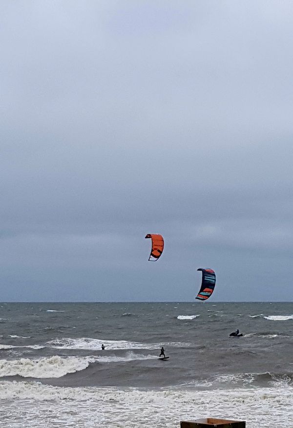 Action am Strand