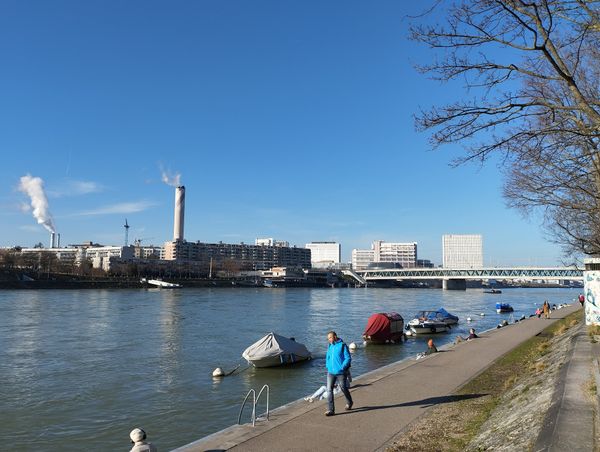 Sonnenuntergang am Rhein