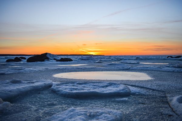 Sonnenuntergang am Strand