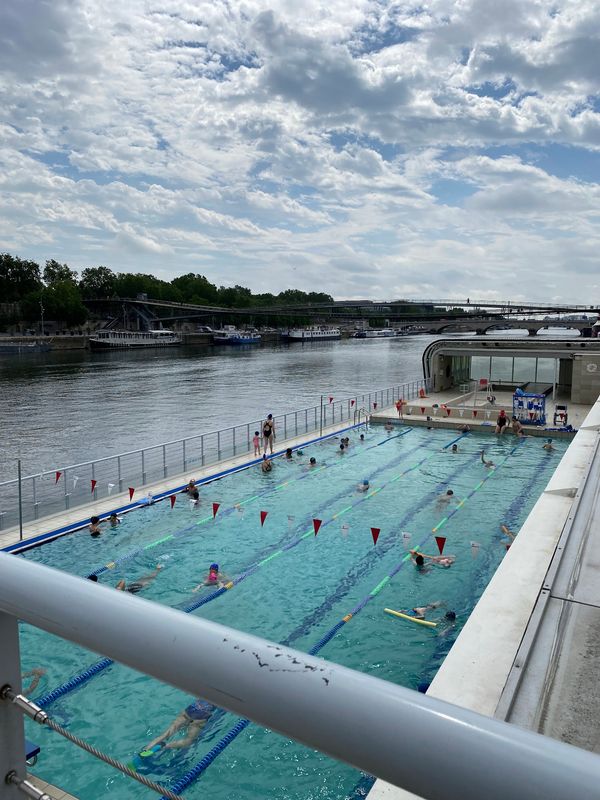 Schwimmen auf der Seine