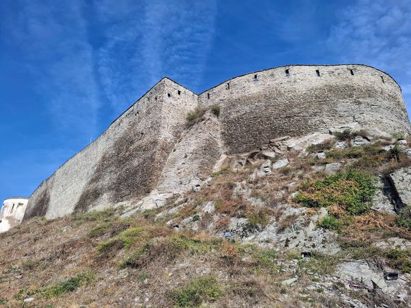 Historisches Panorama über Deva