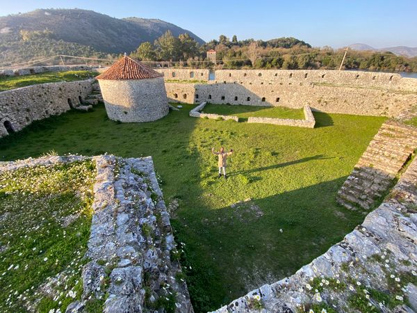 Panoramablick vom historischen Schloss