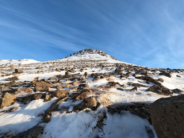 Wandern mit Blick auf Reykjavík