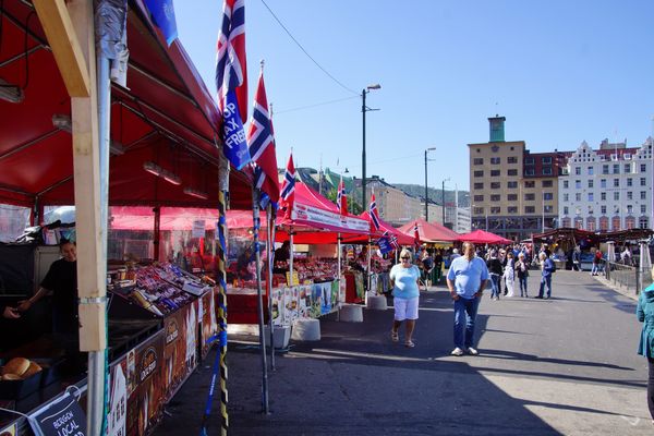 Frischer Fisch und Meeresfrüchte