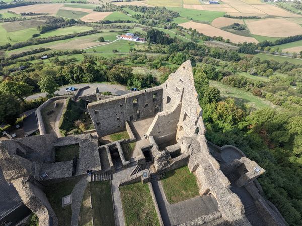 Mittelalterliche Burg mit atemberaubender Aussicht
