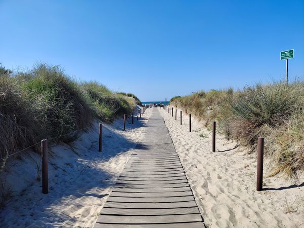 Sonnenuntergang am breitesten Strand der Ostsee