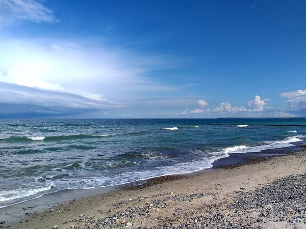 Sonnenuntergang am breitesten Strand der Ostsee