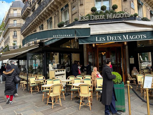 Historic cafe in literary Saint-Germain