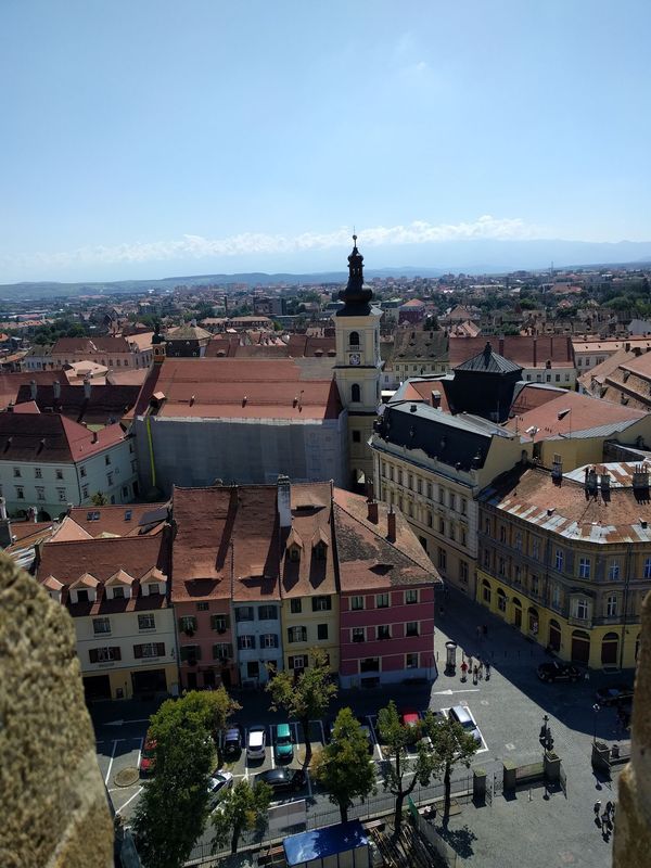 Panoramablick über Sibiu genießen
