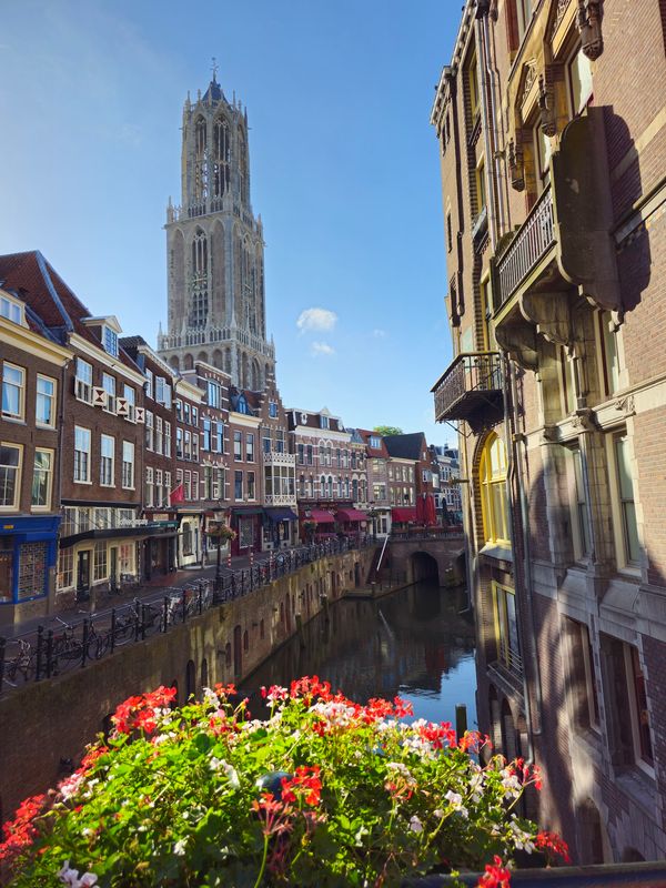 Blick über Utrecht vom historischen Turm