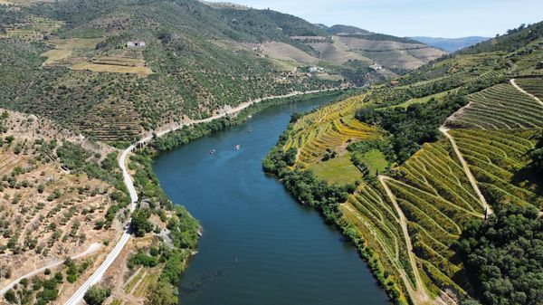 Malerische Bootsfahrt auf dem Douro