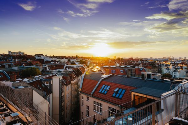 Berlins Dachgarten mit Blick über die Stadt