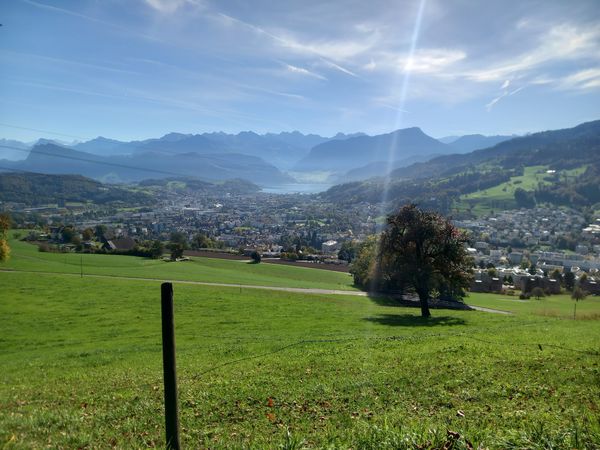Atemberaubende Aussicht über Luzern