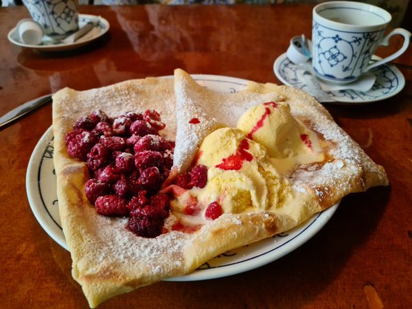 Gemütliche Kaffeezeit mit Crêpes