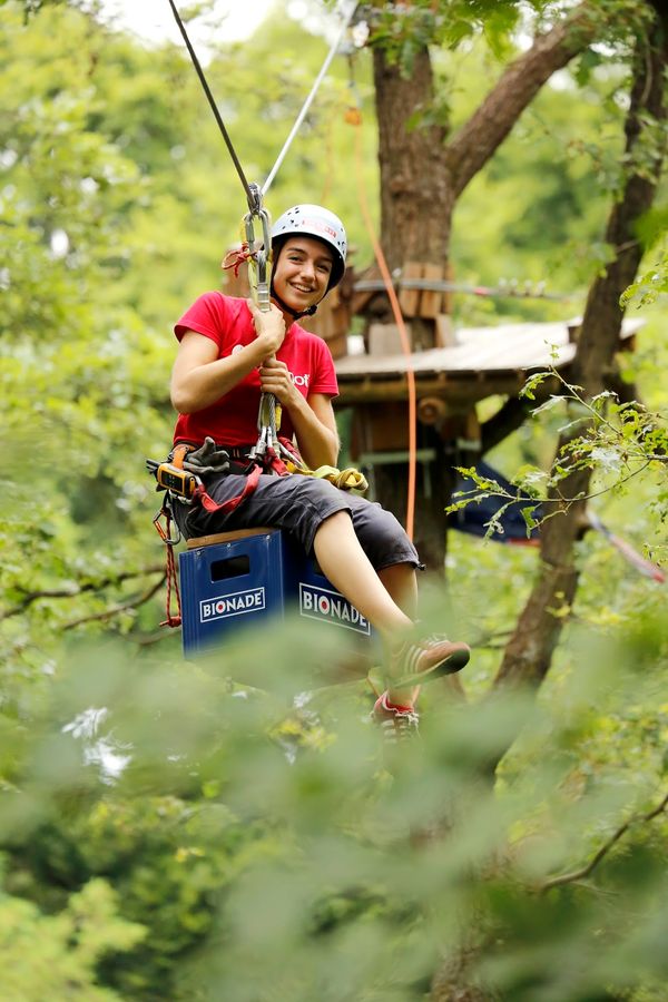 Kletterspaß von Baum zu Baum
