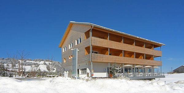 Charmantes Skihotel mit Bergblick
