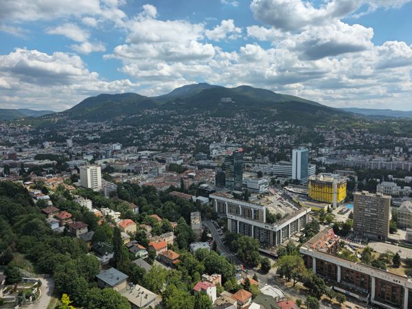 Atemberaubende Aussicht über Sarajevo