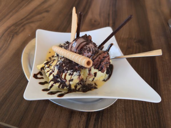 Erfrischende Eiscreme am Strand