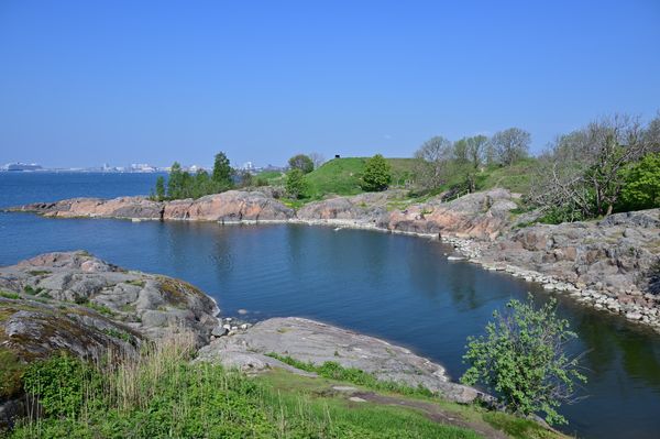 Historische Festung auf dem Meer