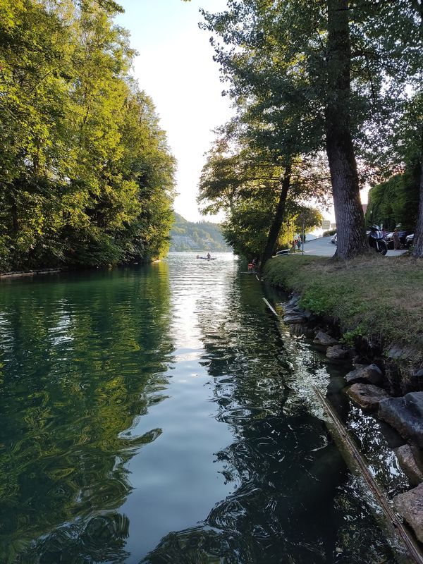 Sprung in den Wörthersee