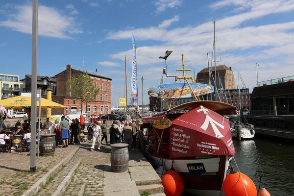 Beste Fischbrötchen am Hafen