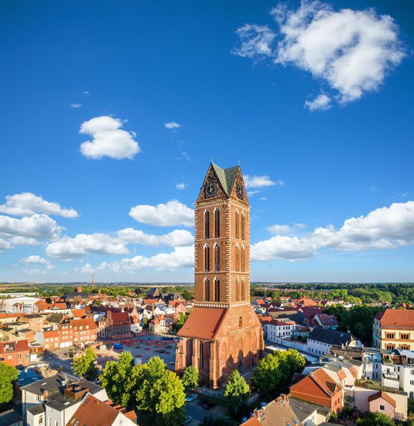 Majestätischer Blick über Wismar