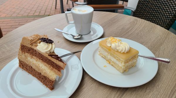 Frühstück mit Blick auf den Kurpark