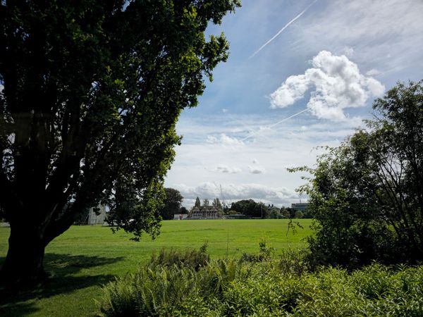 Malerischer Weg durch Parks