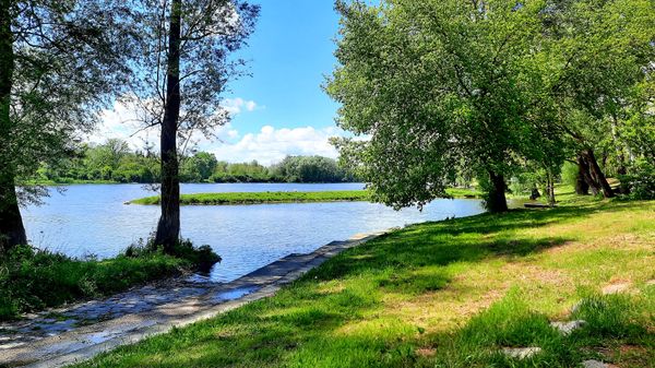 Entspannte Momente am Wasser in idyllischer Naturkulisse