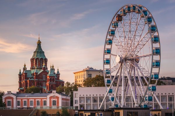 Helsinki aus der Vogelperspektive