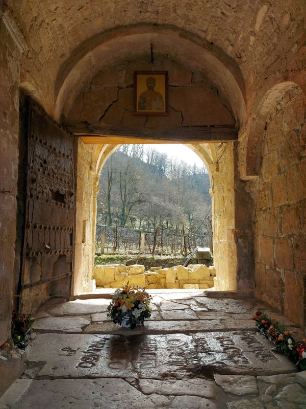 Atemberaubende Fresken im Kloster