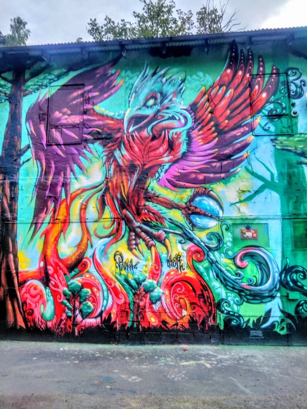 Farbenfrohe Street-Art in Europas größter Galerie