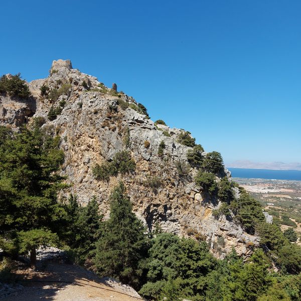 Mittelalterliche Ruinen mit Aussicht