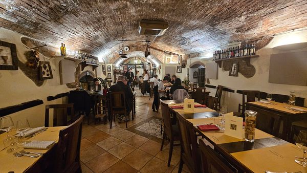 Dine in a medieval setting with modern cuisine