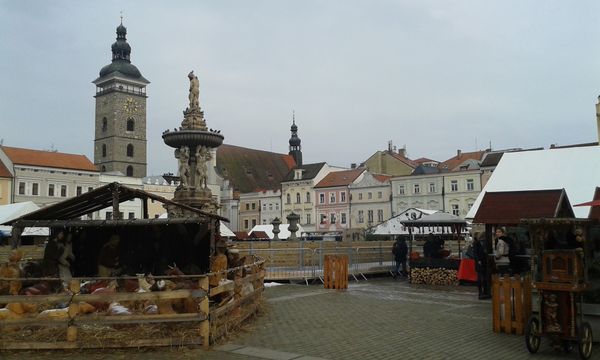 Architektonisches Herz von Budějovice