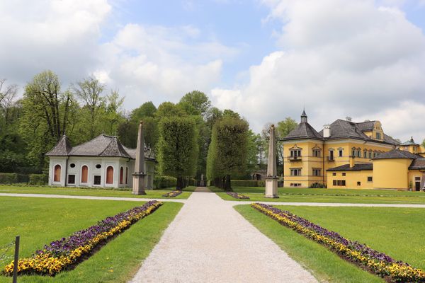 Spaßige Wasserspiele im Schloss Hellbrunn