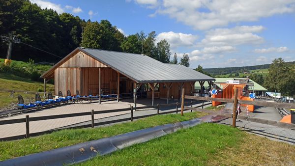 Rasante Abfahrt im Fichtelgebirge