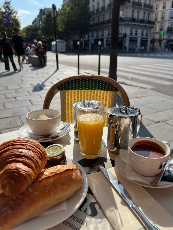 Historic cafe in literary Saint-Germain