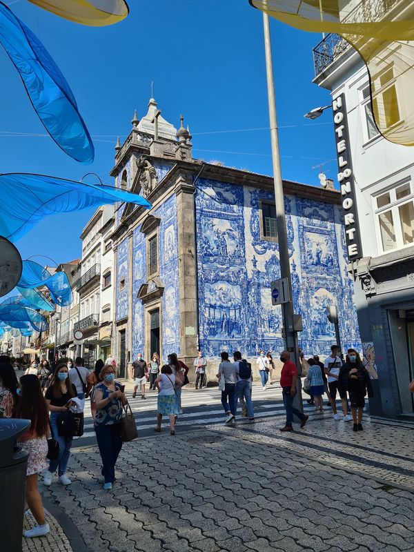 Einzigartige Azulejos Fassade