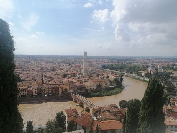 Sonnenuntergang mit Blick auf Verona