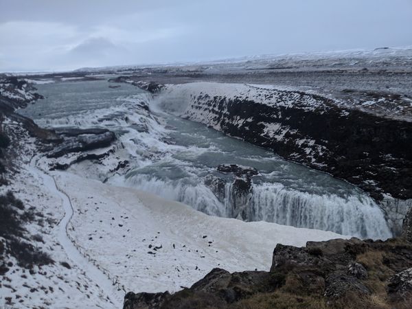 Bestaune Islands mächtigsten Wasserfall