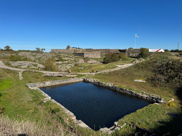 Historische Festung auf dem Meer