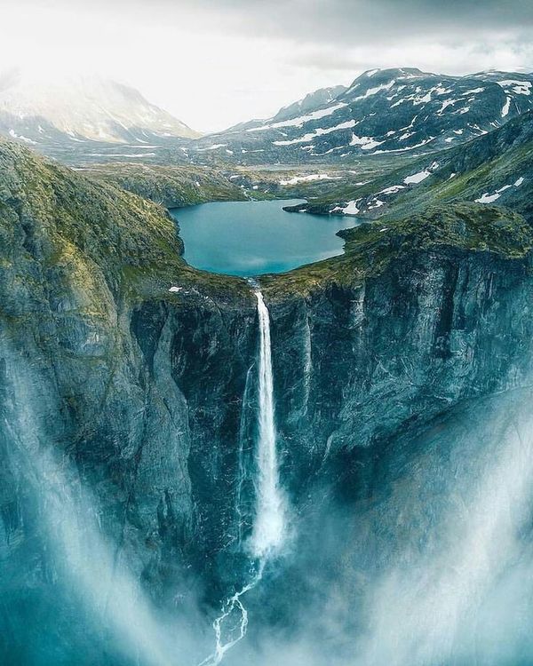 Norwegens höchster Wasserfall