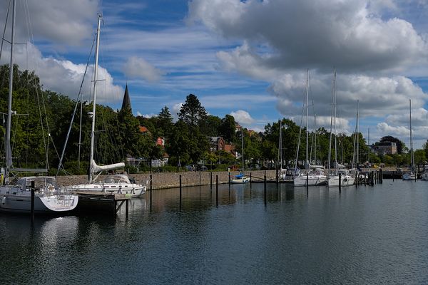 Malersiche Aussicht auf die Bucht