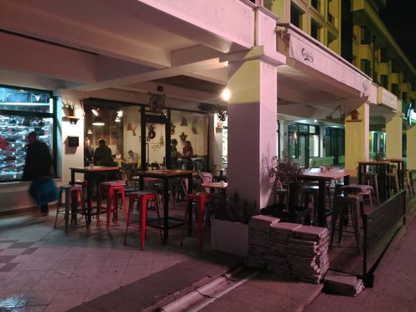 Lokales Café mit Flair