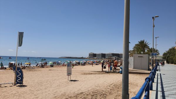 Sonnenbaden am Stadtstrand